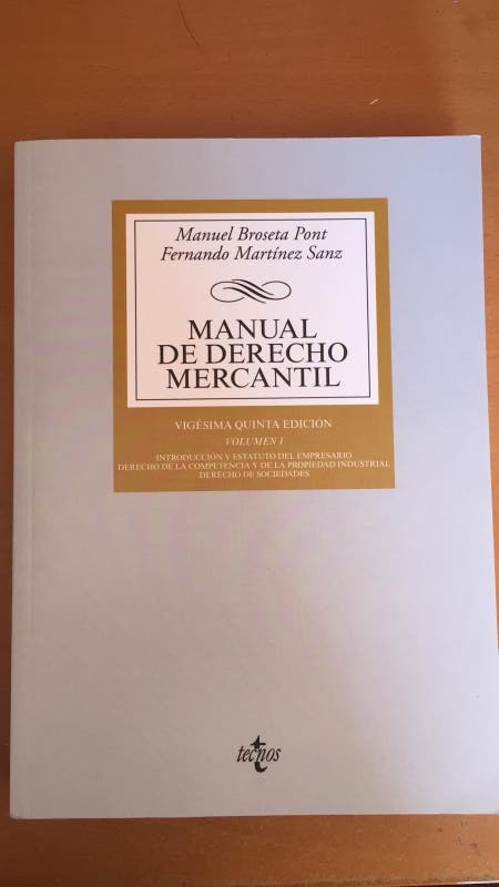 Broseta Pont Manual Derecho Mercantil Pdf